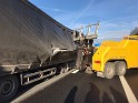 LKW Ladung verschoben A 3 Rich Oberhausen Hoehe AS Koeln Dellbrueck SP P06